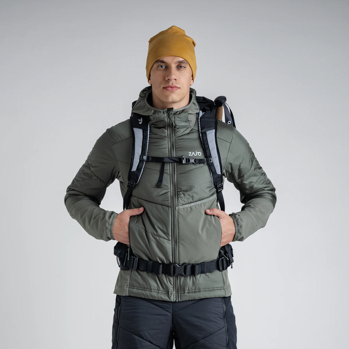 Spiro Men's Insulated Hybrid Jacket — Thyme Green