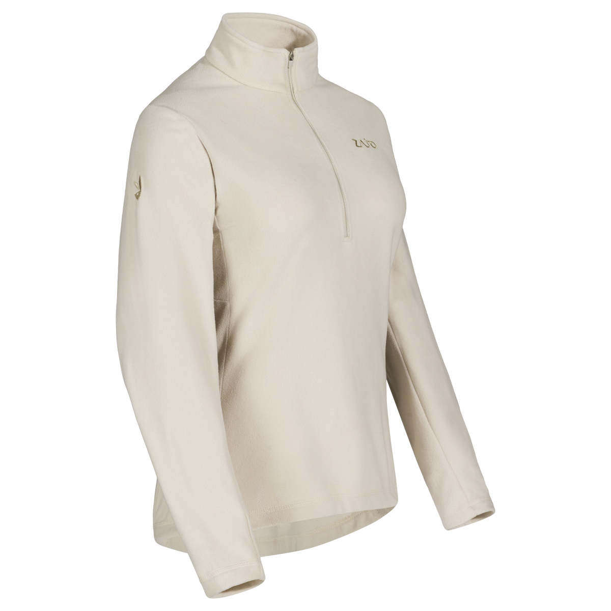 Auro Women's Fleece Zip Top, boja Light Beige
