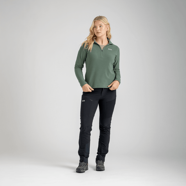 Auro Women's Fleece Zip Top — Tea Rose