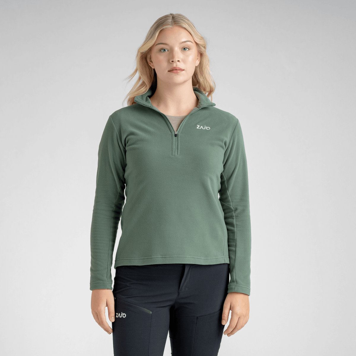 Auro Women's Fleece Zip Top — Dark Navy