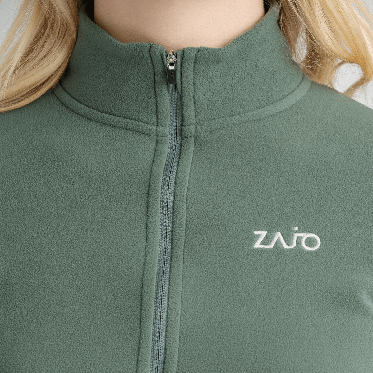 Auro Women's Fleece Zip Top — Black Olive