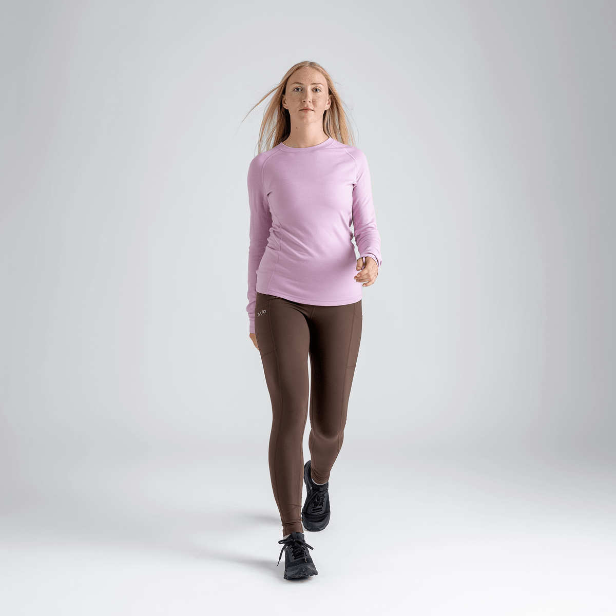 Hejma Women's Merino Longsleeve, boja Grape Mauve