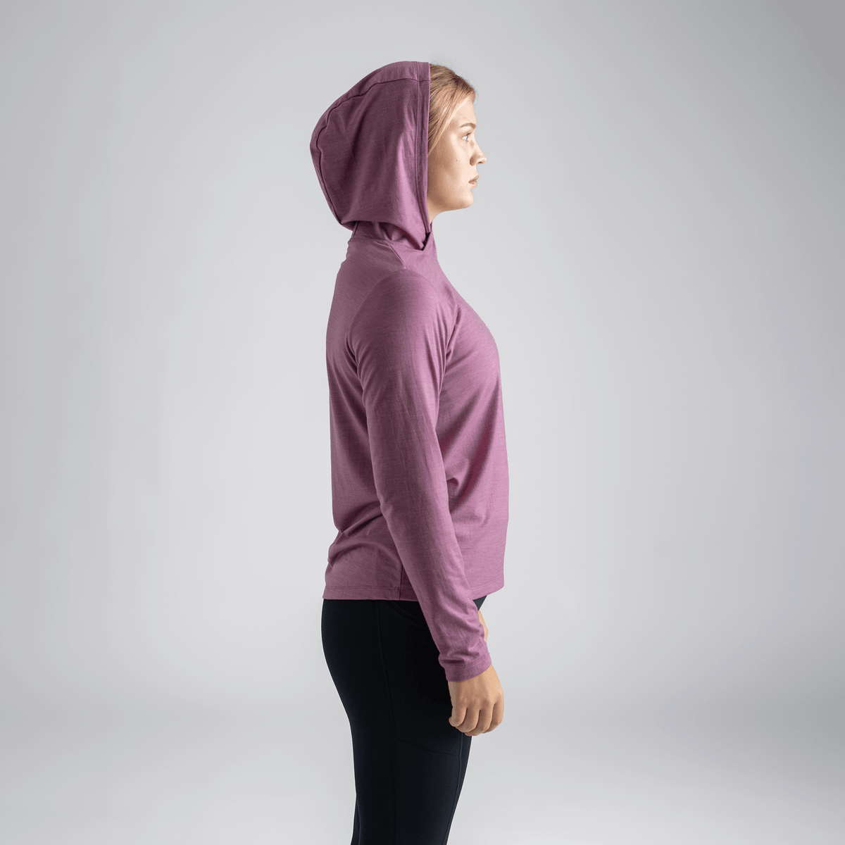 Kora Women's Merino Hoodie, boja Falcon Grey