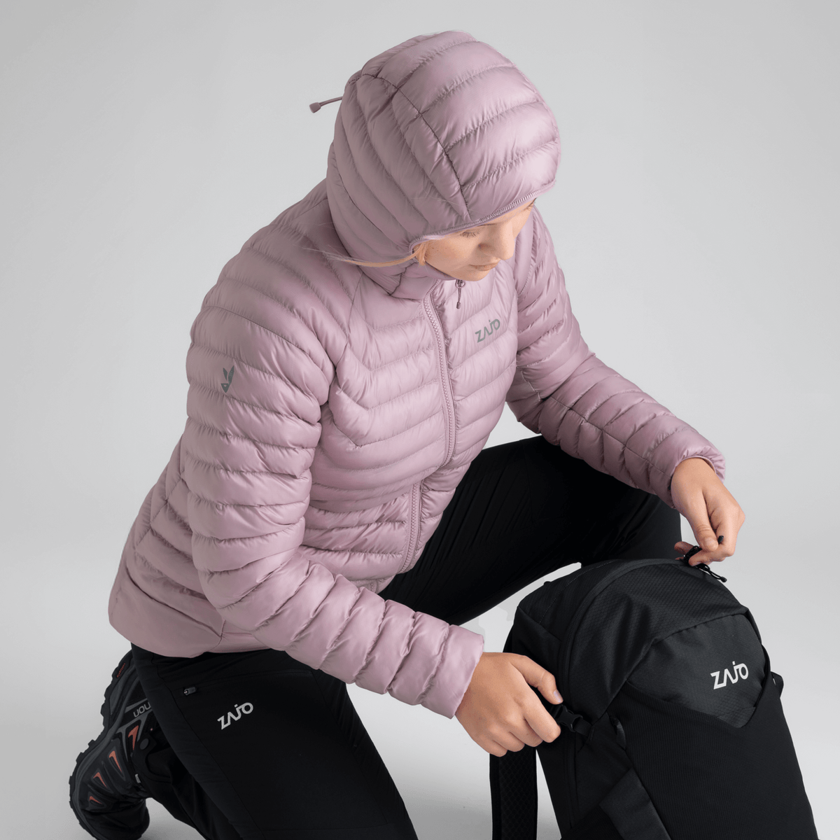 Nubaro Women's Insulated Hooded Jacket — Lila Haze