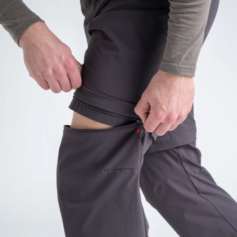 Pado Men's Zip-Off Pants, boja Espresso