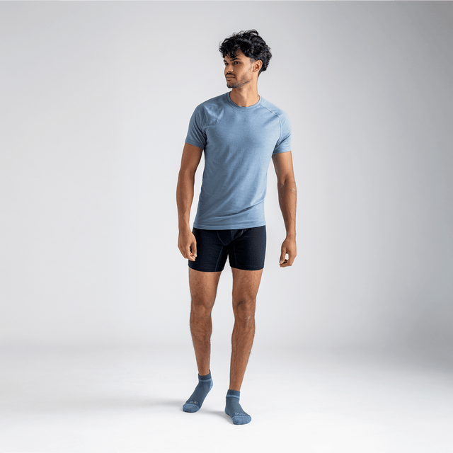 Senti Men's Merino T-shirt — Dove Grey