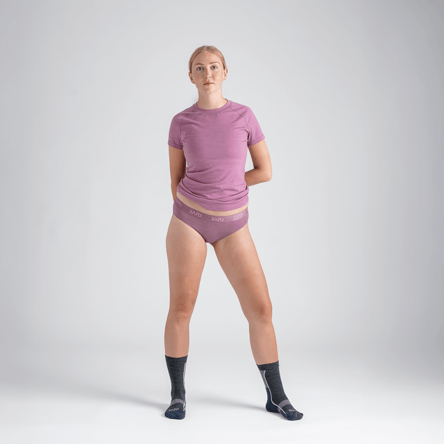 Senti Women's Merino Briefs, boja Purple