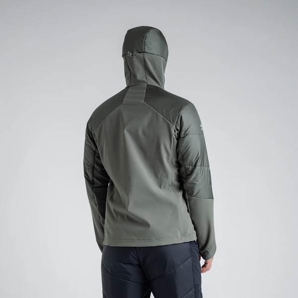 Spiro Men's Insulated Hybrid Jacket — Black