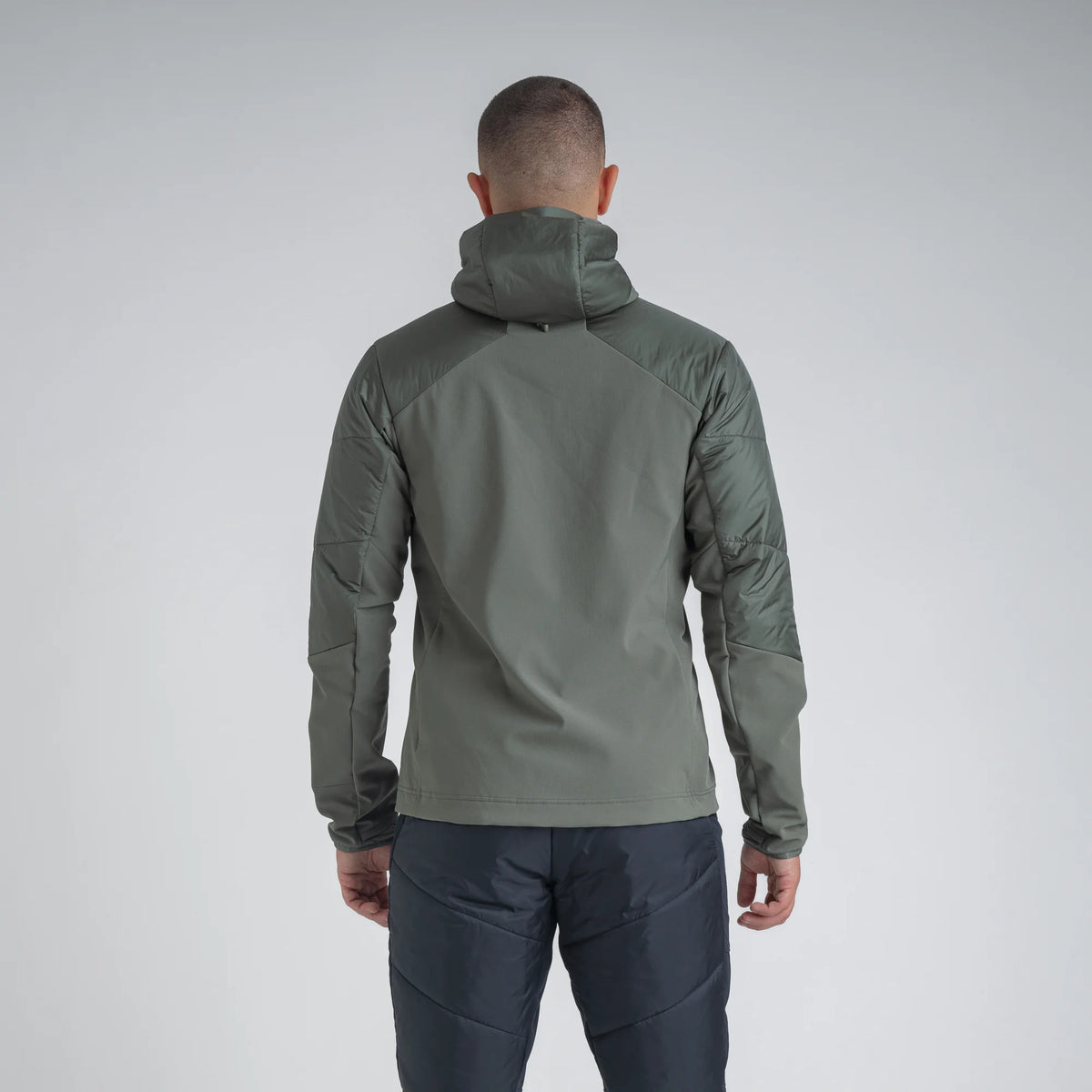 Spiro Men's Insulated Hybrid Jacket — Grey Navy
