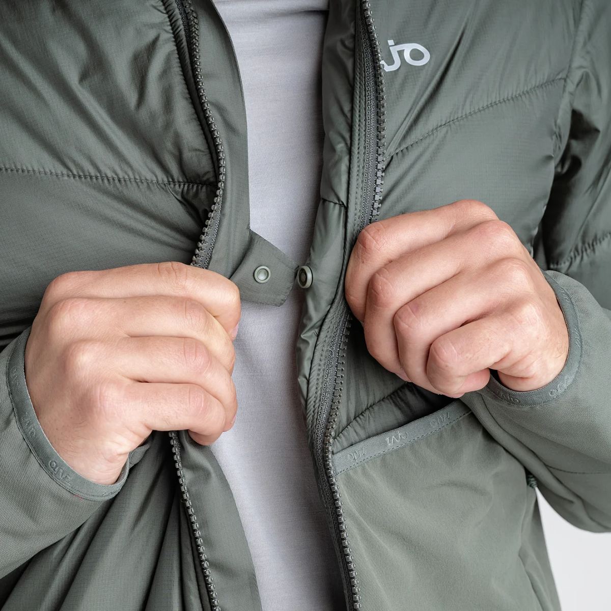 Spiro Men's Insulated Hybrid Jacket — Thyme Green