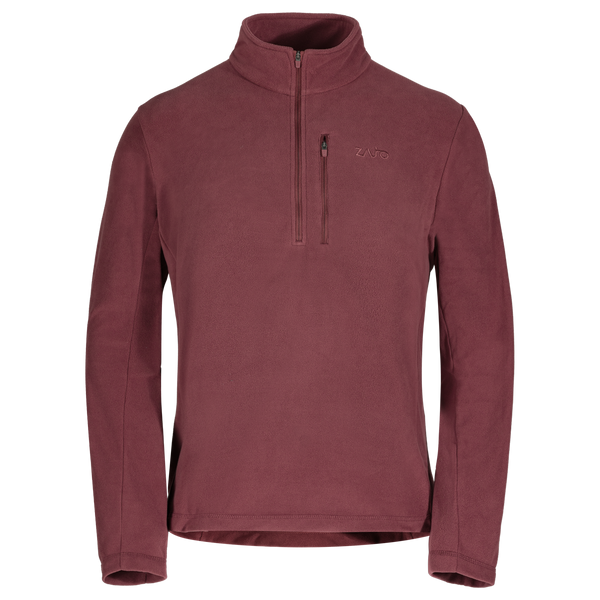 Auro Men's Fleece Zip Top — Burned Red