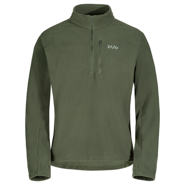 Auro Men's Fleece Zip Top — Thyme Green
