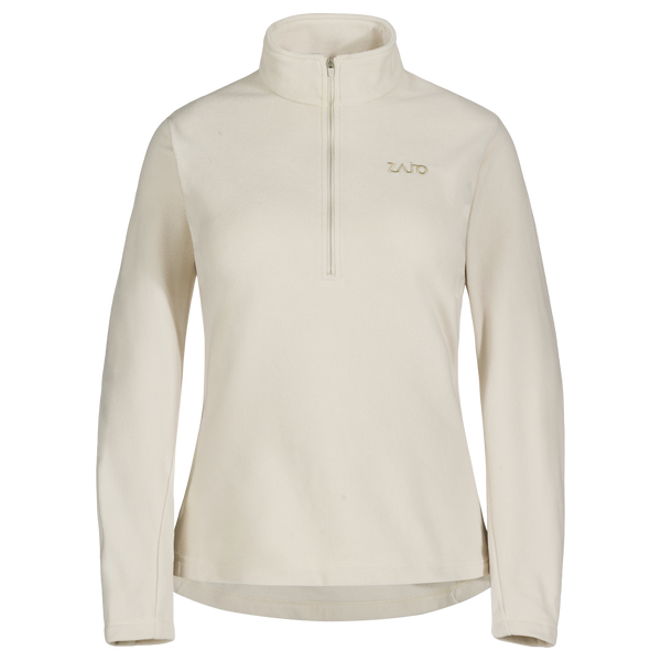Auro Women's Fleece Zip Top, boja Light Beige