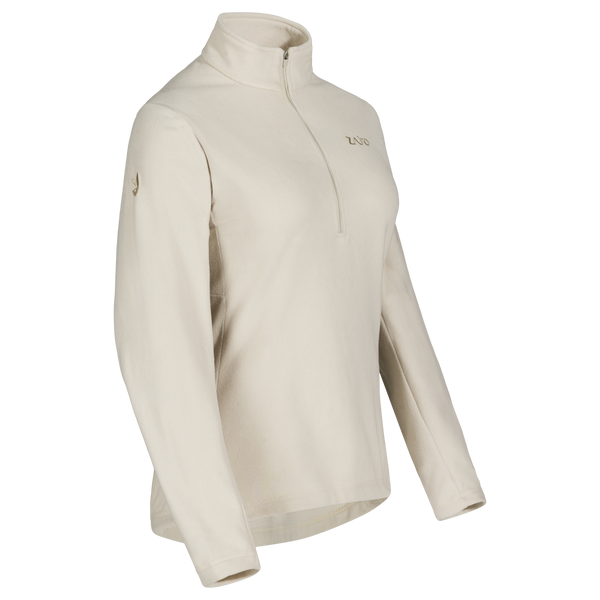 Auro Women's Fleece Zip Top, boja Light Beige