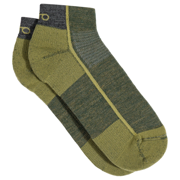 Hejma Merino Low Socks —  Avocado Green