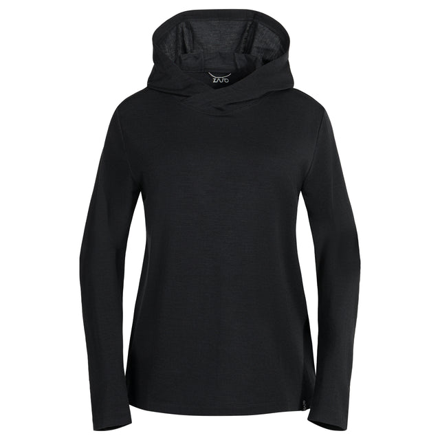 Kora Women's Merino Hoodie, boja Black