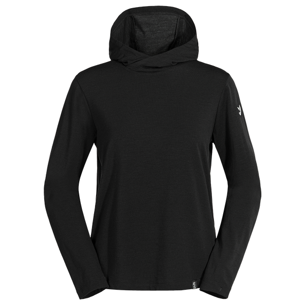 Kora Women's Merino Hoodie, boja Black