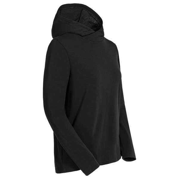 Kora Women's Merino Hoodie, boja Black