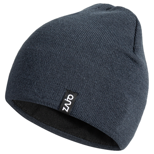 Signo Merino Beanie — Grey Navy