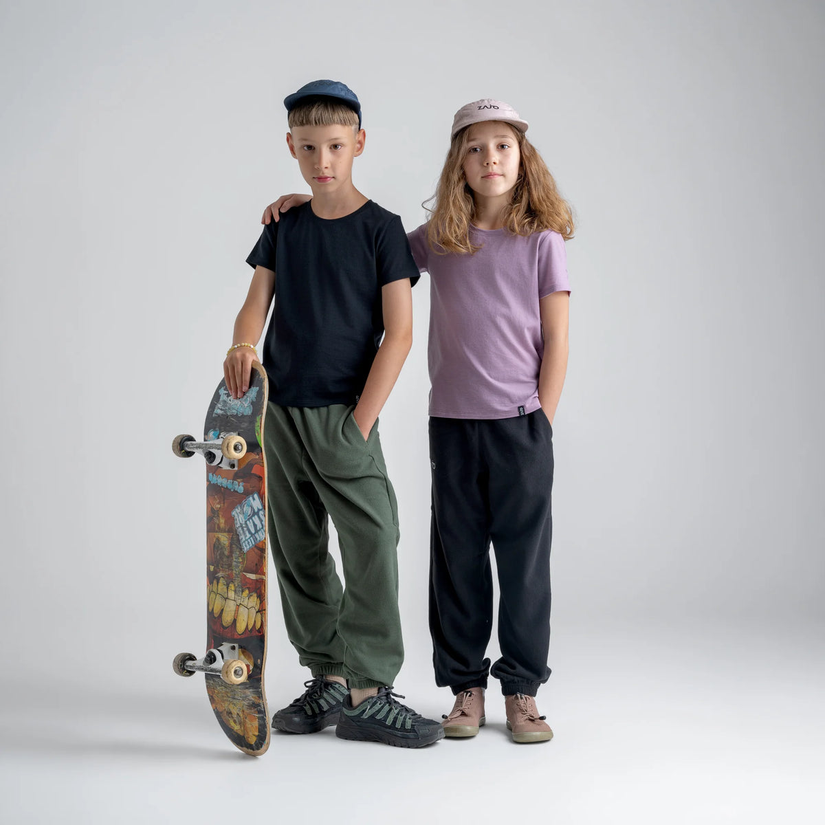 Amo Kid's Merino T-shirt — Light Rose