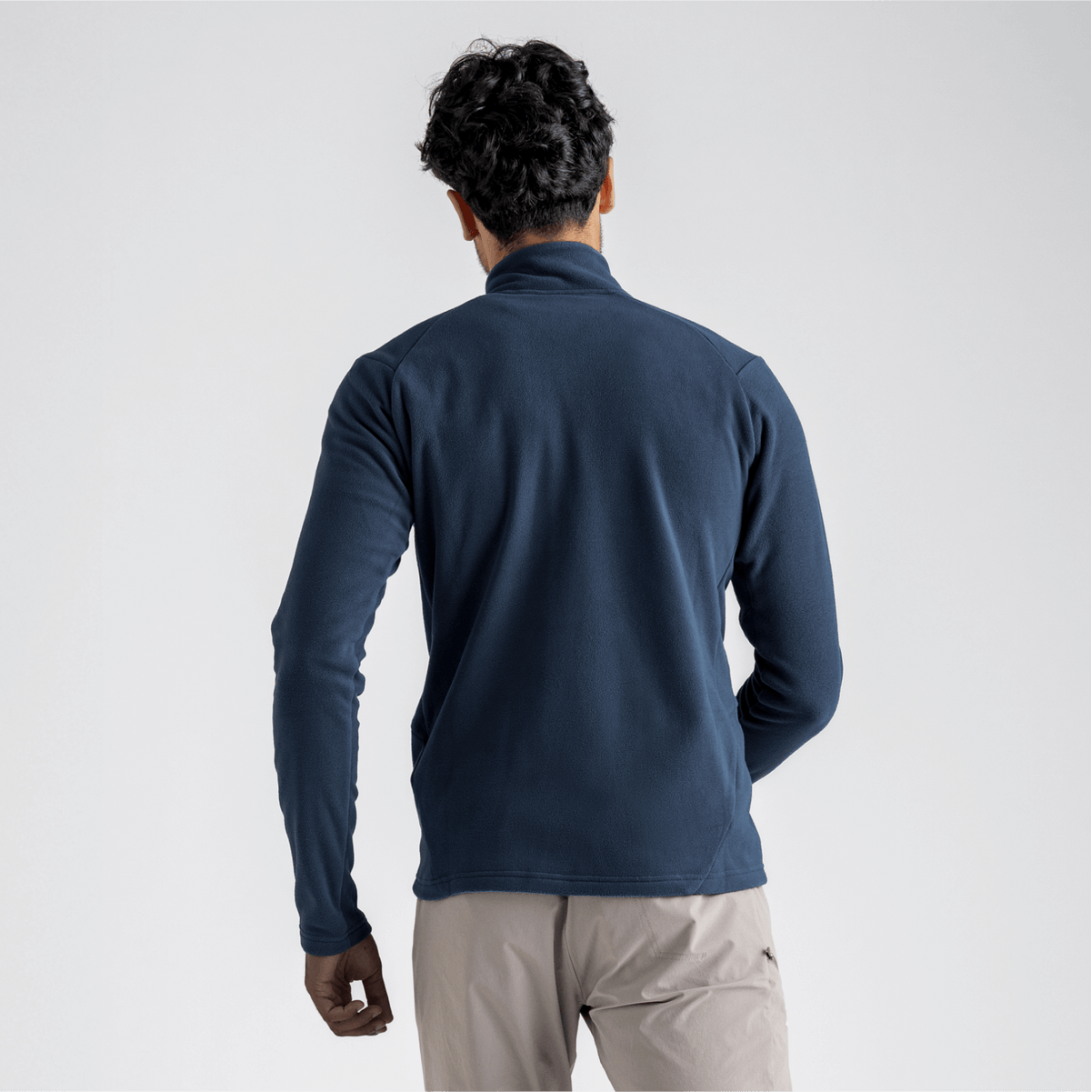 Auro Men's Fleece Zip Top — Thyme Green