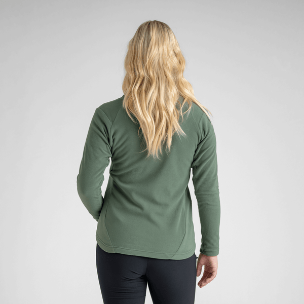 Auro Women's Fleece Zip Top — Sage Green