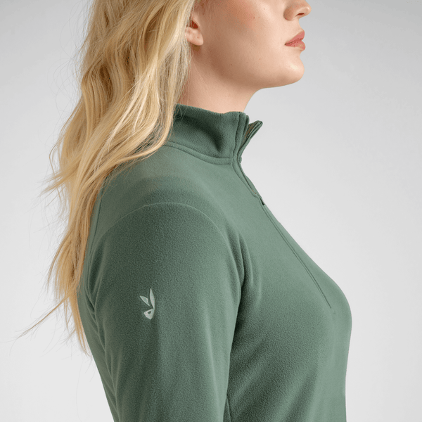 Auro Women's Fleece Zip Top — Tea Rose