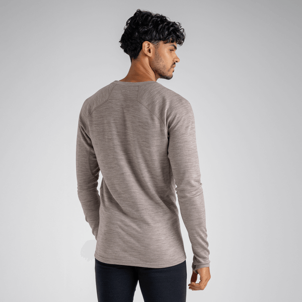 Hejma Men's Merino Longsleeve — Dark Green