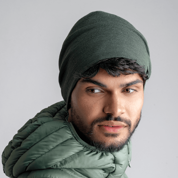 Hejma Merino Beanie — Dark Green