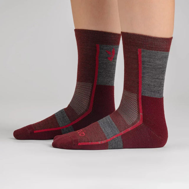 Hejma Merino Mid Socks, boja Decadent Red