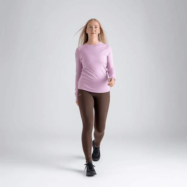 Hejma Women's Merino Longsleeve, boja Grape Mauve