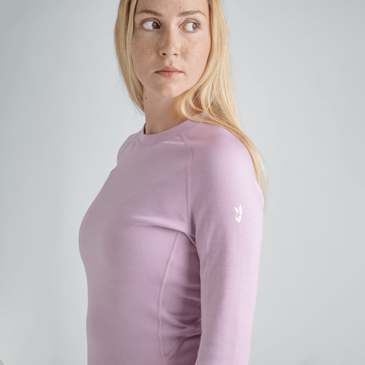 Hejma Women's Merino Longsleeve, boja Grape Mauve