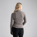 Hejma Women's Merino Zip Top, boja Grape Mauve