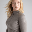 Hejma Women's Merino Zip Top, boja Beige