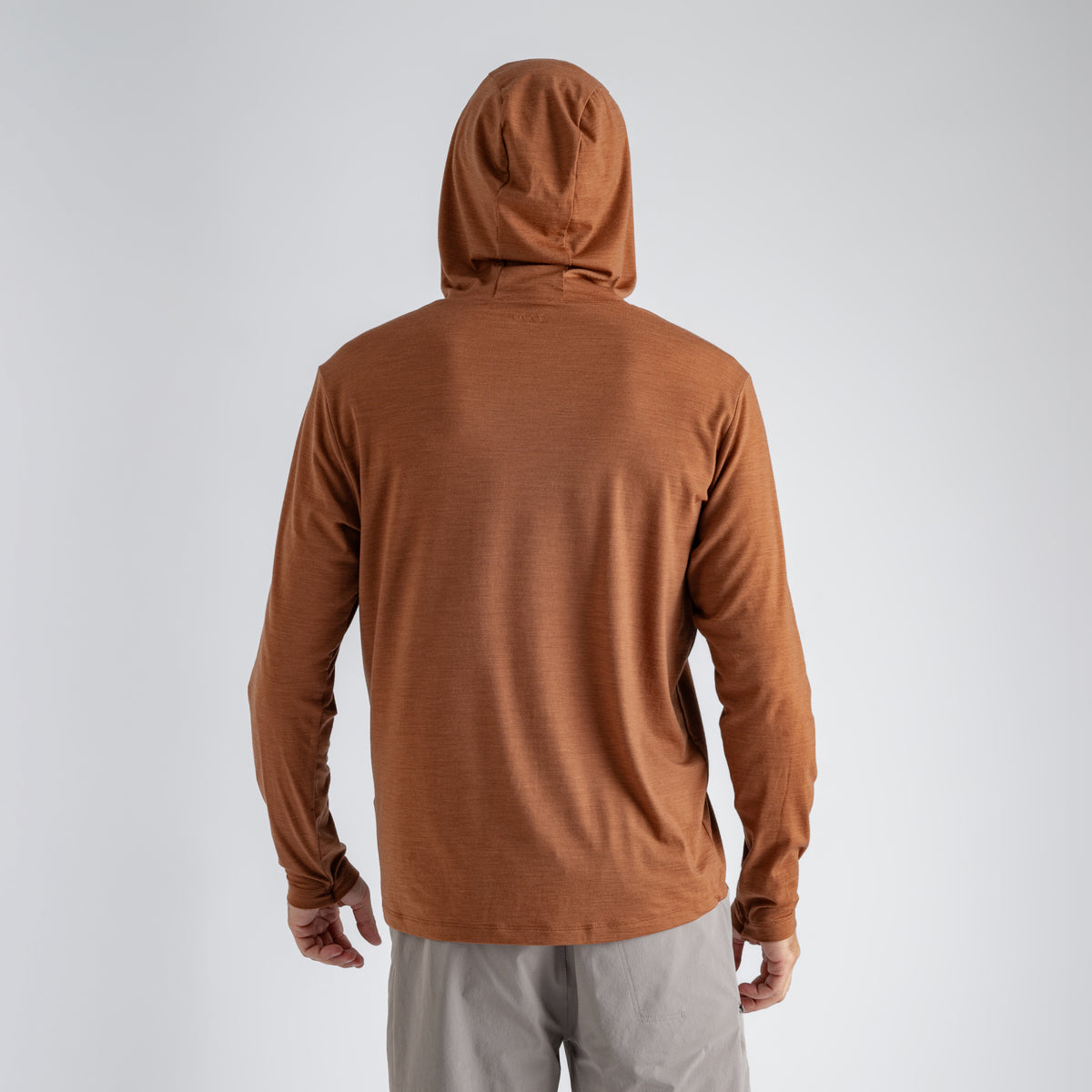 Kora Men's Merino Hoodie, boja Black Olive
