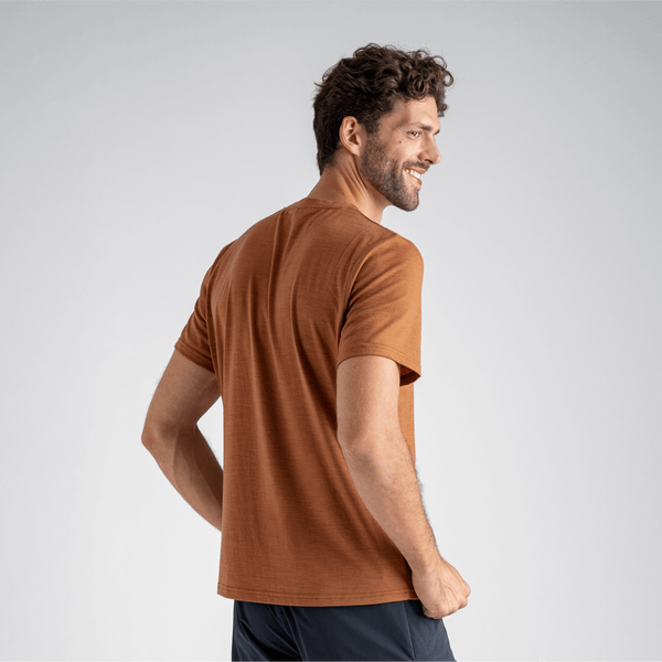 Kora Men's Merino T-shirt — Black Olive