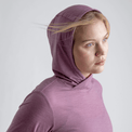 Kora Women's Merino Hoodie, boja Falcon Grey