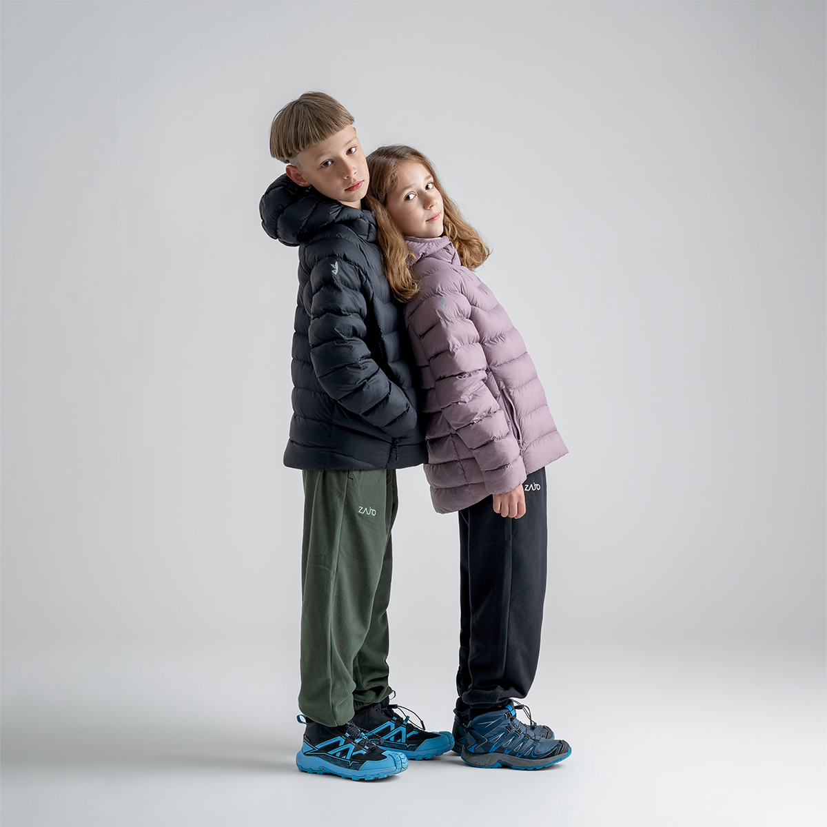 Musko Kid's Insulated Hooded Jacket — Iced Mauve