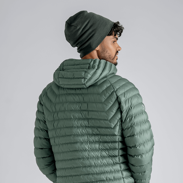 Nubaro Men's Insulated Hooded Jacket — Golden Brown