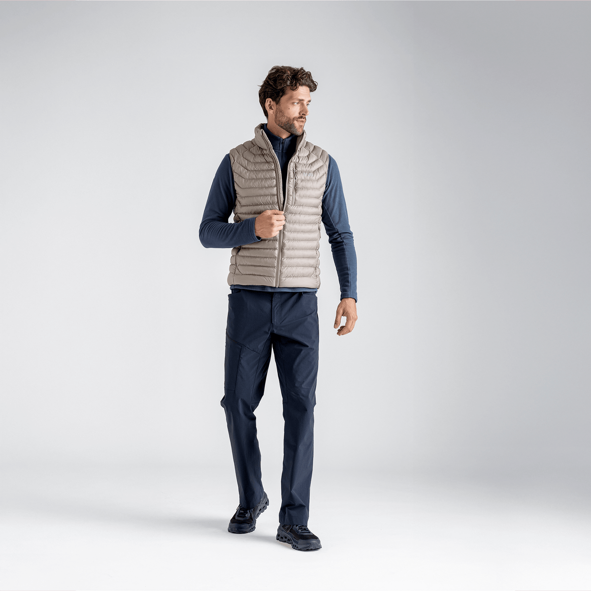 Nubaro Men's Insulated Vest — Navy