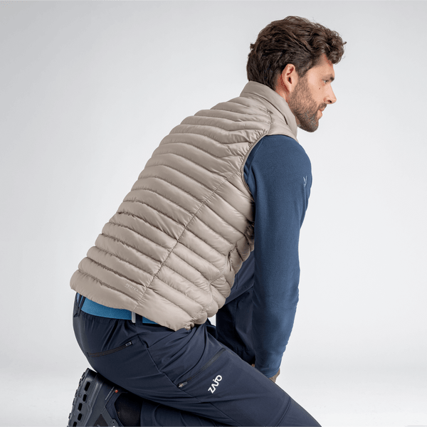 Nubaro Men's Insulated Vest — Thyme Green