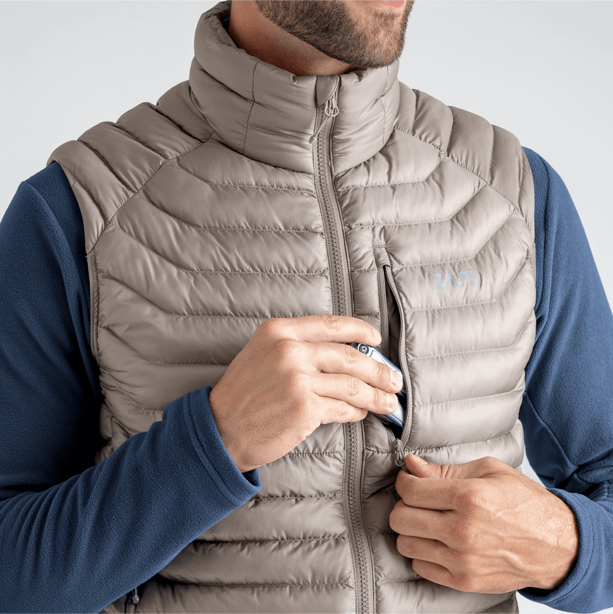 Nubaro Men's Insulated Vest — Navy