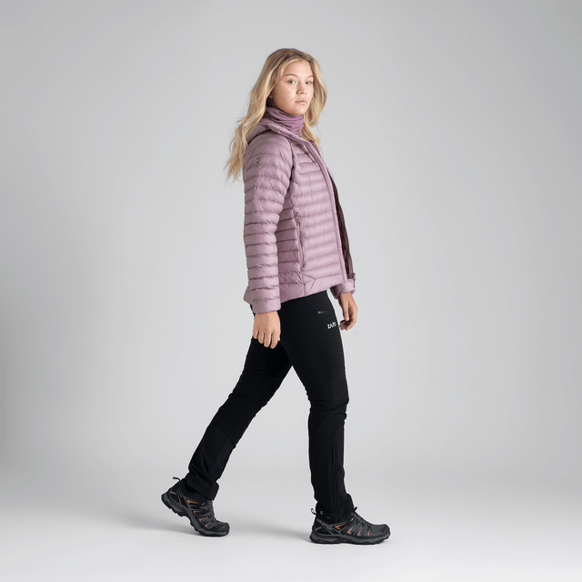 Nubaro Women's Insulated Hooded Jacket — Earth Red