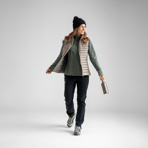 Nubaro Women's Insulated Vest — Taupe Beige