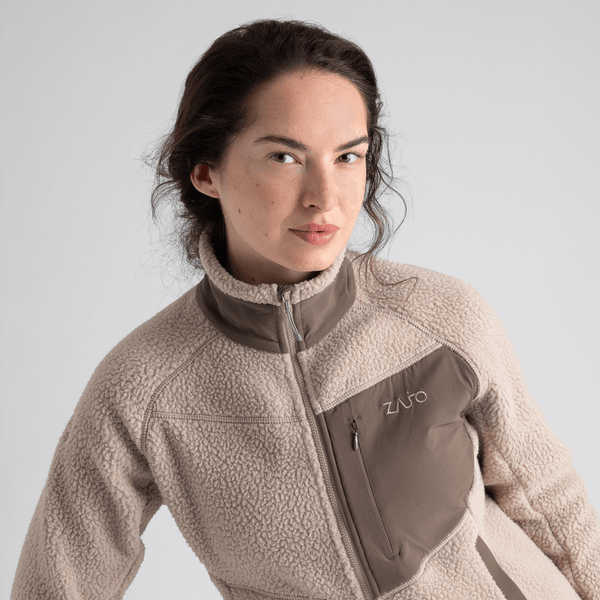 Palpo Women's Pile Fleece Jacket — Cocoa Brown