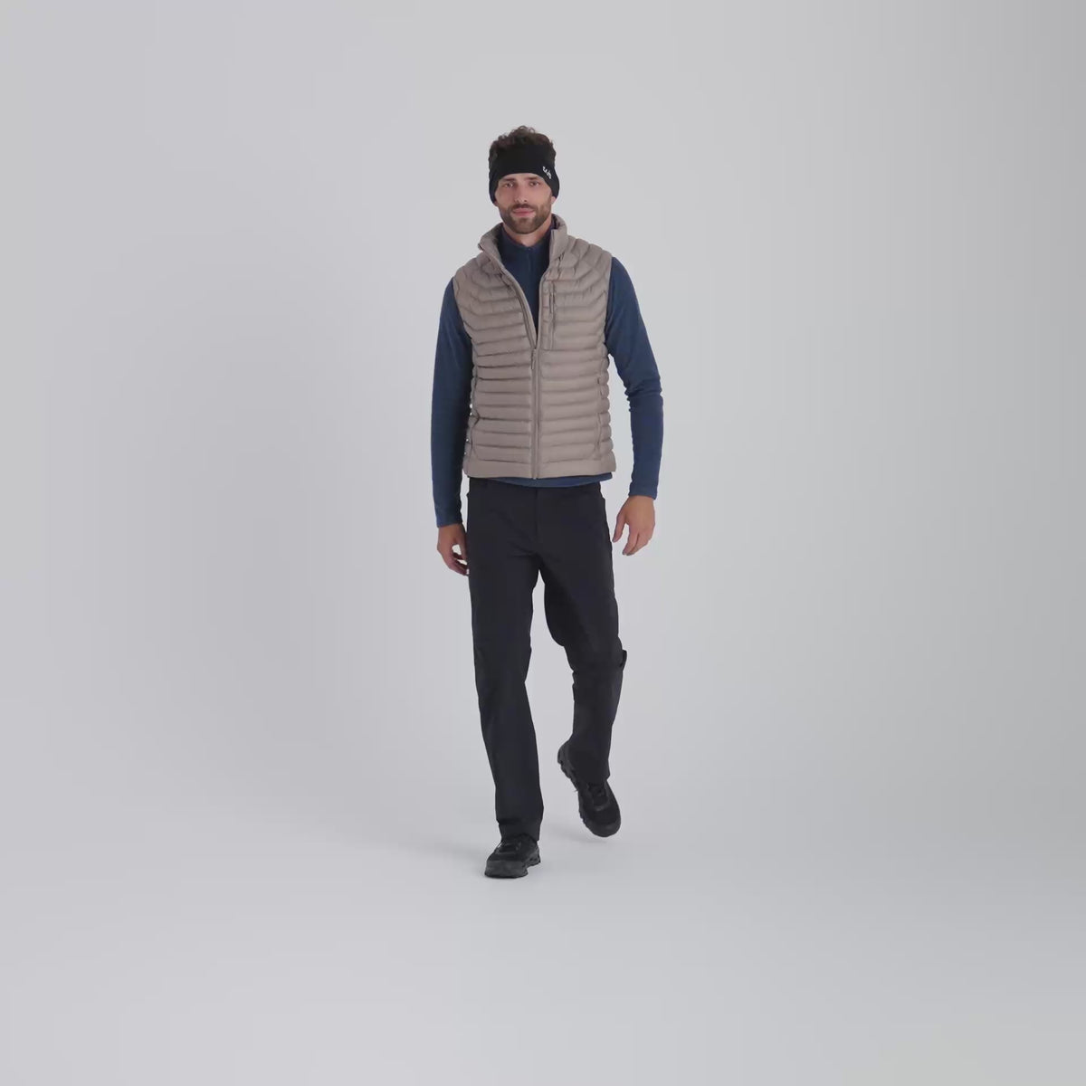 Nubaro Men's Insulated Vest — Beige