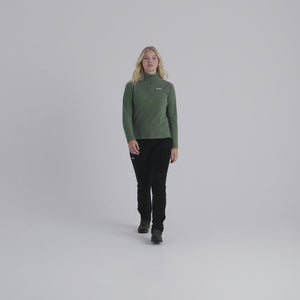 Auro Women's Fleece Zip Top — Black