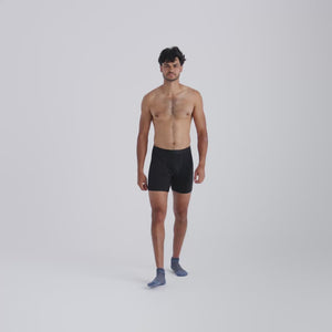 Senti Men's Merino Boxer Briefs Long — Black