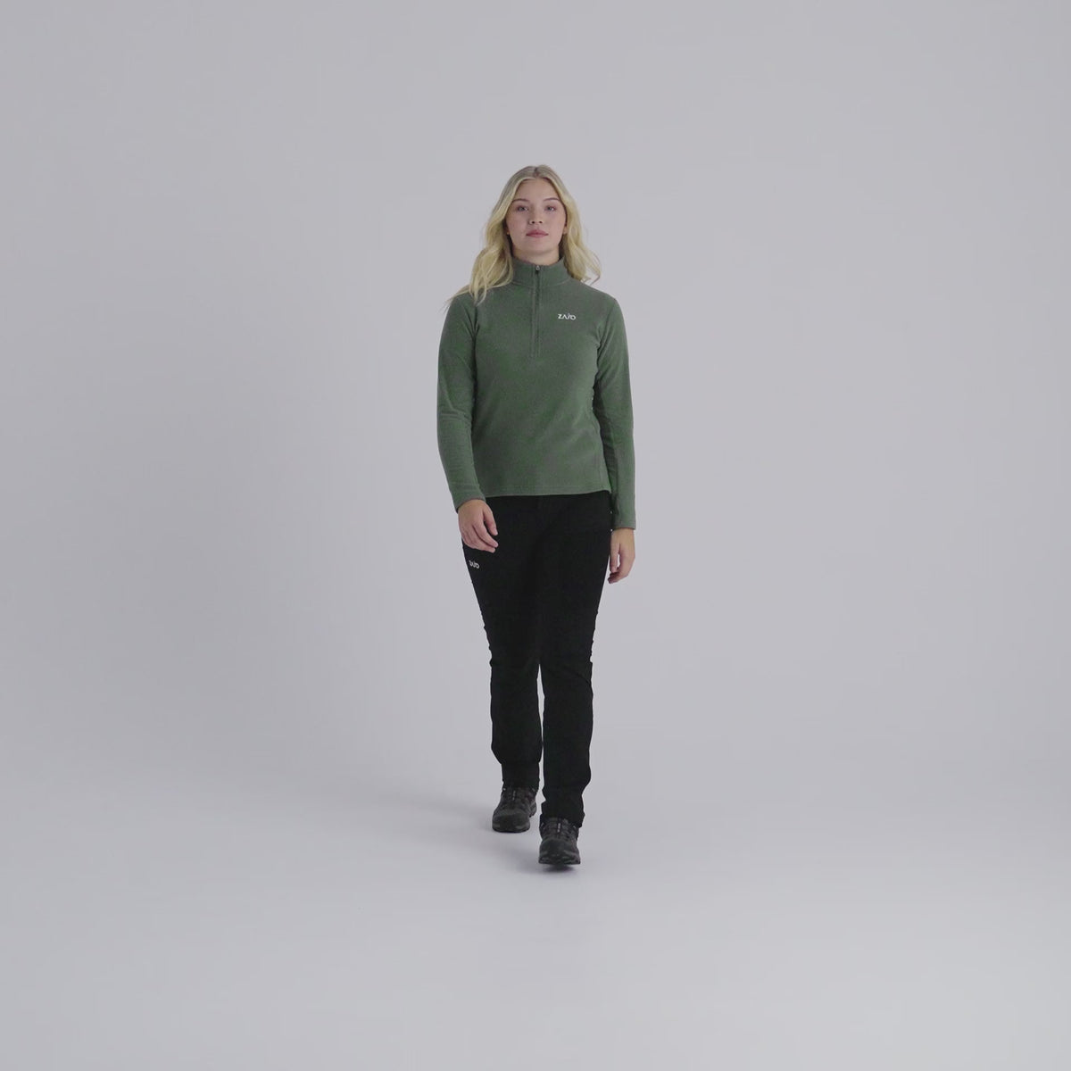 Auro Women's Fleece Zip Top — Dark Navy