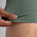 Senti Men's Merino Boxer Briefs, boja Thyme Green
